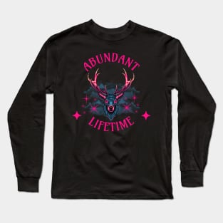 Abundant Lifetime!! Deer Head Long Sleeve T-Shirt